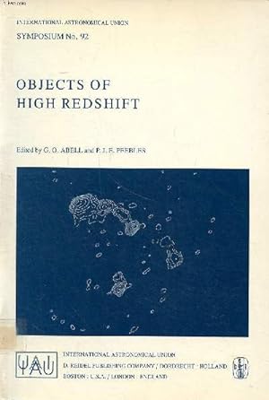 Seller image for Objects of high redshift Symposium N92 held in Los Angeles, USA, August 28-31 1979 International astronomical union for sale by Le-Livre