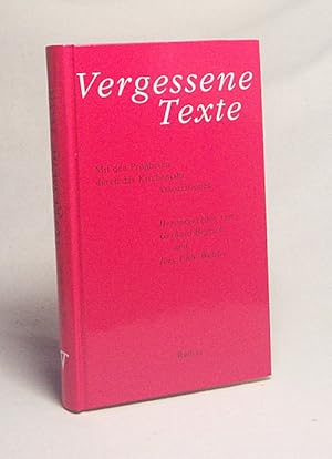 Bild des Verkufers fr Vergessene Texte : Assoziationen. Bd. 2., Mit den Propheten durch das Kirchenjahr / hrsg. von Gerhard Begrich und Jrg Uhle-Wettler zum Verkauf von Versandantiquariat Buchegger