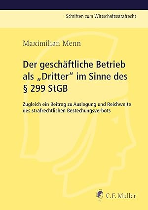 Seller image for Der geschaeftliche Betrieb als Dritter im Sinne des  299 StGB for sale by moluna