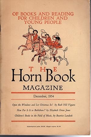 Imagen del vendedor de The Horn Book Magazine; Volume XXX, No 6: December, 1954 a la venta por Dorley House Books, Inc.