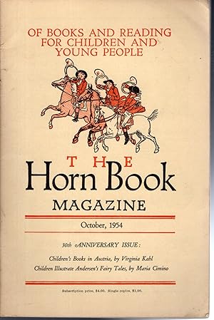 Seller image for The Horn Book Magazine; Volume XXX, No 5: October, 1954: [30th Anniversary Issue] for sale by Dorley House Books, Inc.