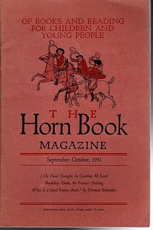 Image du vendeur pour The Horn Book Magazine; Volume XXVII, No.5: September-October, 1951 mis en vente par Dorley House Books, Inc.