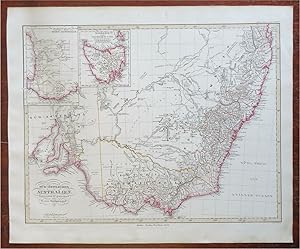 Southeastern Australia New South Wales Tasmania 1855 Stulpnagel detailed map