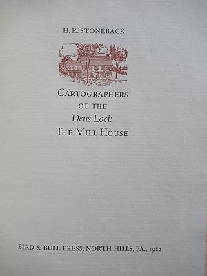 Image du vendeur pour CARTOGRAPHERS OF THE DEUS LOCI: THE MILL HOUSE mis en vente par First Folio    A.B.A.A.