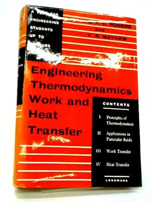 Bild des Verkufers fr Engineering Thermodynamics: Work And Heat Transfer zum Verkauf von World of Rare Books