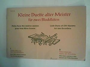 Seller image for Kleine Duette alter Meister fr zwei Blockflten for sale by ANTIQUARIAT FRDEBUCH Inh.Michael Simon