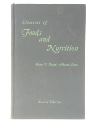 Bild des Verkufers fr Elements of Food and Nutrition zum Verkauf von World of Rare Books