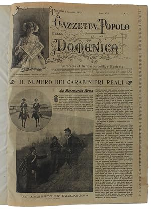 LA GAZZETTA DEL POPOLO DELLA DOMENICA Letteraria Artistica Scientifica Illustrata. Torino, Anno X...