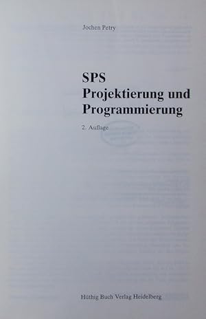 Bild des Verkufers fr SPS. Projektierung und Programmierung. zum Verkauf von Antiquariat Bookfarm