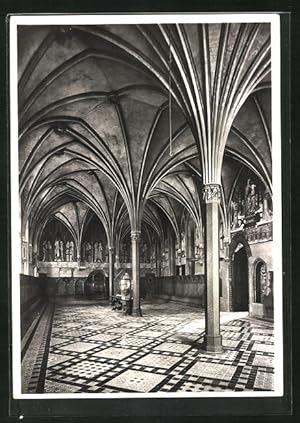 Ansichtskarte Marienburg / Malbork, Kapitelsaal im Hochschloss