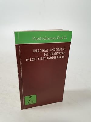 Bild des Verkufers fr (Redemptoris Custos) ber Gestalt und Sendung des hl. Josef im Leben Christi und der Kirche. Apostol. Schreiben vom 15. Aug. 1989. zum Verkauf von Antiquariat Bookfarm