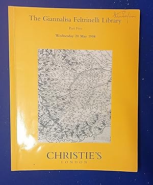 The Giannalisa Feltrinelli library Part V. Part Five: The regional mapping of Renaissance Italy. ...