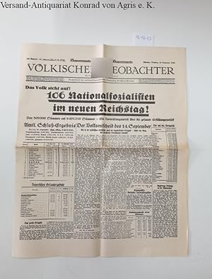 Völkischer Beobachter : Bayernausgabe : 16. September 1930 : Original-Nachdruck :