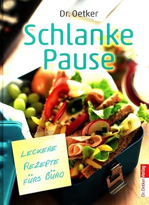 Imagen del vendedor de Schlanke Pause : [leckere Rezepte frs Bro]. [Dr. Oetker. Red. Christina Langner ; Annette Riesenberg. Innenfotos Fotostudio Diercks . Rezeptentwicklung und -beratung Susanne Raht] a la venta por Versandantiquariat Nussbaum