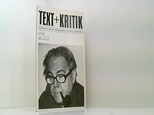 Max Frisch (Text + Kritik) (German Edition) [Jan 01, 1975] Arnold, Heinz Ludwig