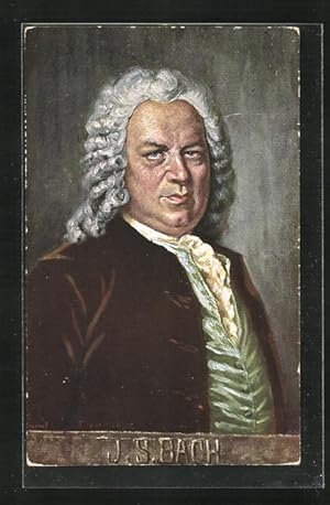 Ansichtskarte Portrait des Komponisten J. S. Bach