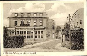 Ansichtskarte / Postkarte Dolni Polubný Unter Polaun Region Reichenberg, Hotel Hüttenschänke
