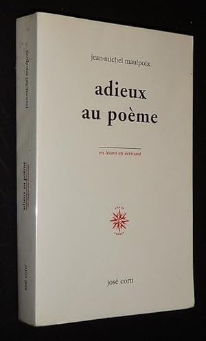 Bild des Verkufers fr Adieux au pome zum Verkauf von Abraxas-libris