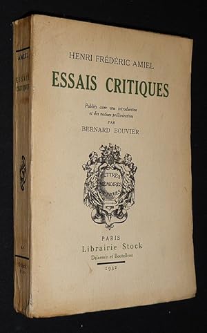 Image du vendeur pour Essais critiques mis en vente par Abraxas-libris