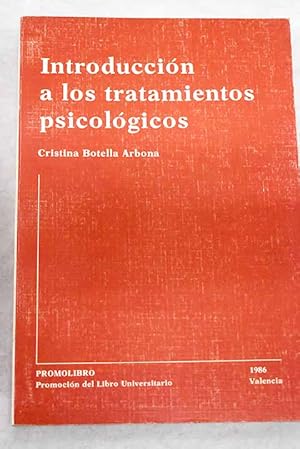 Imagen del vendedor de Introduccin a los tratamientos psicolgicos a la venta por Alcan Libros