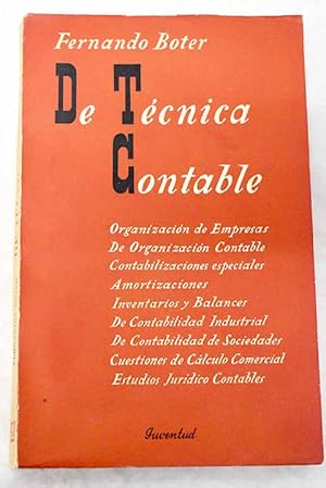 Seller image for De tcnica contable for sale by Alcan Libros