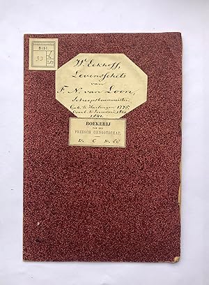 [Friesland, 1841] Levensschets van Folkert Nicolaas van Loon, Friesch scheepsbouw- en werktuigkun...