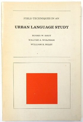 Seller image for Field Techniques in an Urban Language Study for sale by PsychoBabel & Skoob Books