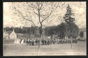 Bild des Verkufers fr Carte postale Solange, La Procession, Prire au Tombeau zum Verkauf von Bartko-Reher