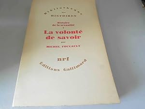 Bild des Verkufers fr Histoire de la sexualite - 1 : la volonte de savoir - bibliothequ zum Verkauf von JLG_livres anciens et modernes