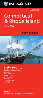 Imagen del vendedor de Rand McNally Easy to Read: Connecticut, Rhode Island State Map (Sheet Map, Folded) a la venta por BargainBookStores