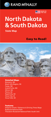 Imagen del vendedor de Rand McNally Easy to Read Folded Map: North Dakota, South Dakota State Map (Sheet Map, Folded) a la venta por BargainBookStores