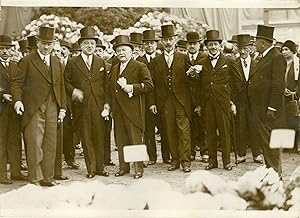 "Monsieur DOUMERGUE à l'EXPOSITION d'HORTICULTURE 1931" Photo de presse originale G. DEVRED / Age...