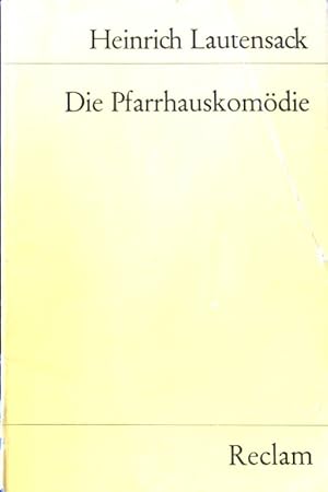 Imagen del vendedor de Die Pfarrhauskomdie; Reclams Universalbibliothek ; Nr. 7905; a la venta por books4less (Versandantiquariat Petra Gros GmbH & Co. KG)