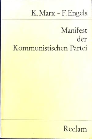 Image du vendeur pour Manifest der Kommunistischen Partei. Universal-Bibliothek ; Nr. 8323 mis en vente par books4less (Versandantiquariat Petra Gros GmbH & Co. KG)