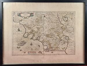 Image du vendeur pour WILLEM JANSZOON AND JOAN BLEAU. MAPA DE SIENA Y DUCADO DE CASTRO. CIRCA 1640. mis en vente par Arte & Antigedades Riera