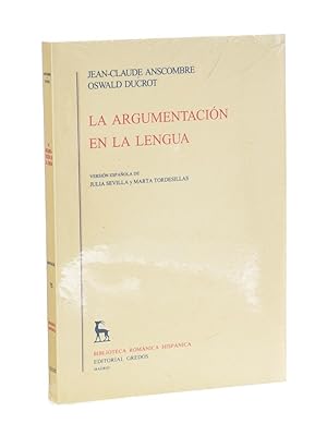 Image du vendeur pour LA ARGUMENTACIN EN LA LENGUA mis en vente par Librera Monogatari