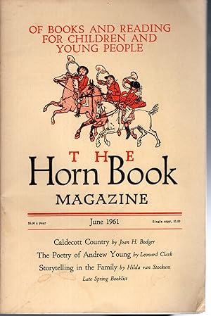 Immagine del venditore per The Horn Book Magazine; Volume XXXVII, No 3: June, 1961 venduto da Dorley House Books, Inc.
