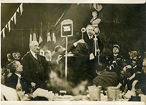"Discours d'Aristide BRIAND au banquet de GOURDON 1931" Photo de presse originale G. DEVRED / Age...