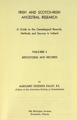 Seller image for Irish and Scotch-Irish ancestral research;: A guide to the genealogical records, methods and sources in Ireland for sale by Kennys Bookshop and Art Galleries Ltd.