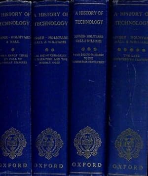 Bild des Verkufers fr A History of Technology 4 Vol Set zum Verkauf von Wonder Book
