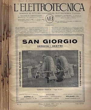 L'elettrotecnica Vol. IX 1931 N. 2-9