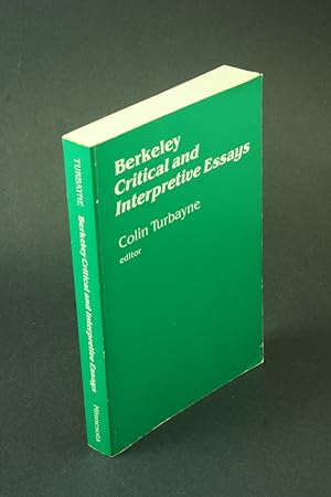 Imagen del vendedor de Berkeley: critical and interpretive essays. a la venta por Steven Wolfe Books