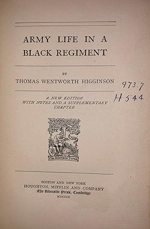 Army Life in a Black Regiment (1900)
