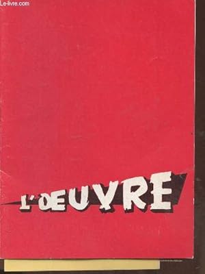 Image du vendeur pour Les poissons rouges de Jean Anouilh- Thtre de l'oeuvre cahier-programme mis en vente par Le-Livre