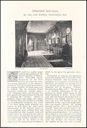 Bild des Verkufers fr Sir Morell Mackenzie, British physician : Illustrated Interview. An uncommon original article from The Strand Magazine, 1892. zum Verkauf von Cosmo Books