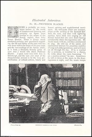 Bild des Verkufers fr Professor John Stuart Blackie, a Scottish scholar and man of letters : Illustrated Interview. An uncommon original article from The Strand Magazine, 1892. zum Verkauf von Cosmo Books