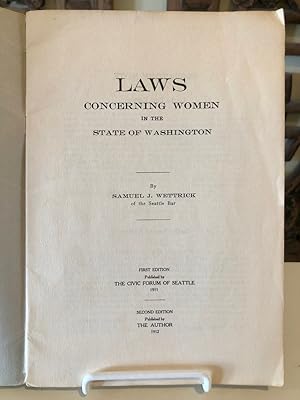 Laws Concerning Women in the State of Washington