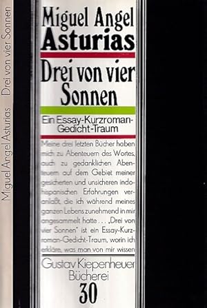 Bild des Verkufers fr Drei von vier Sonnen. Ein Essay - Kurzroman - Gedicht - Traum. zum Verkauf von Antiquariat an der Nikolaikirche