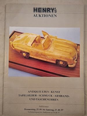 Henry s Auktionen - September 1997. Antquitäten, Kunst, Tafelsilber, Schmuck, Armband- und Tasche...