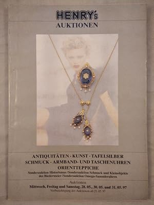 Henry s Auktionen - Mai 1997. Antiquitäten, Kunst, Tafelsilber, Schmuck, Armband- und Taschenuhre...